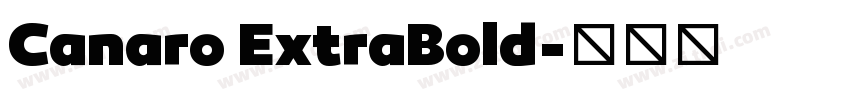Canaro ExtraBold字体转换